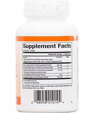 Natural Factors BetaCareAll 25000 IU - 90 Softgels | High-Potency Vitamin A Supplement - Buy Online on GoSupps.com
