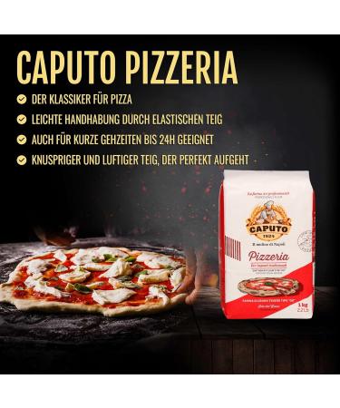 Buy DELICRET Pizza Ingredients | 2kg Caputo Pizzeria Flour & 5x400g San Marzano Tomatoes | Authentic Neapolitan Pizza Recipes - Buy Online on GoSupps.com