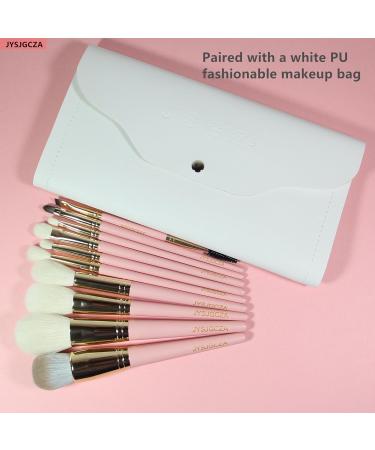 Professional 10-Piece Eyeshadow Brush Set | Soft Synthetic Makeup Brushes for Eye Eyebrow & Eyeliner Perfect for Flawless Blending (Pink - Buy Online on GoSupps.com
