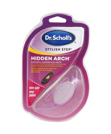 Dr. Scholl's HIDDEN ARCH SUPPORTS for Flats (One Size) // Discreet Supports with Soft Gel Comfortably Support Arches to Prevent Arch Pain Often Associated with Flat Weak Fallen or High Arches