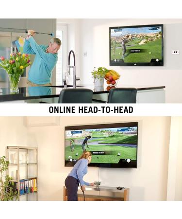 PHIGOLF Home Golf Simulator + Swing Stick | Indoor/Outdoor Swing Trainer with Motion Sensor & 3D Analysis | Supports Android/iOS, WGT & E6 Connect - Buy Online on GoSupps.com