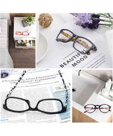 Bulk Assorted Fashion Pattern Reading Glasses for Women and Men - 8 Mix Color Options, 1.5 Diopters - Buy Online on GoSupps.com