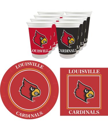 Westrick Louisville Cardinals Party Supplies - Serves 16 (48 Pieces)