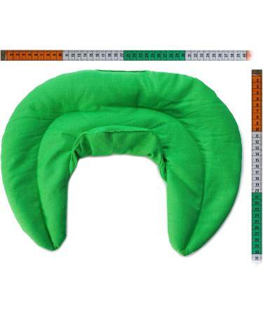 Cozy Neck Pillow with Stand-Up Collar - Frog Green Rapeseed Heat Pad for Ultimate Comfort - Buy Online on GoSupps.com