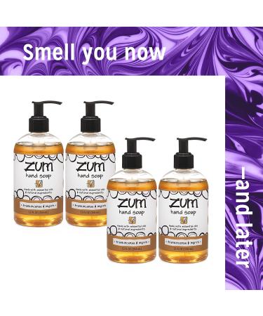 Zum Hand Soap - Frankincense & Myrrh - 12 fl oz (4 Pack) | Luxurious Natural Cleanser - Buy Online on GoSupps.com