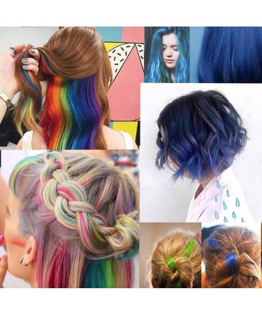 22 PC Colored Hair Extensions - 11 Vibrant Colors & Accessories | Smooth 22-Inch Fashionable Hair - Buy Online on GoSupps.com