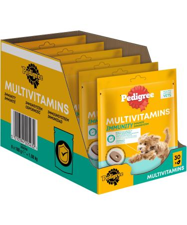 Pedigree dog snacks multivitamins immune system - 30 soft dog tacker 180g - supplements to support the immune system simple feeding