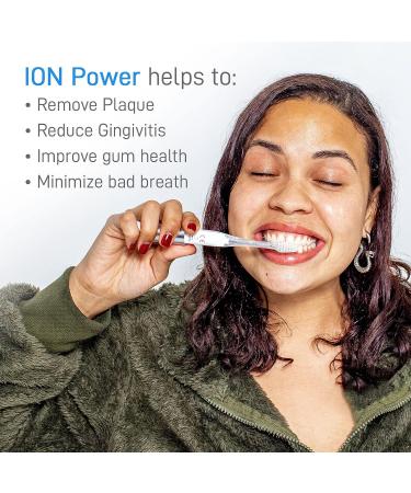 IONIC KISS IONPA DM Compact Electric Toothbrush | Brushing Timer, 2 Modes, Travel Cap | 2 Soft Filament Brush Heads | Made in Japan | DM-011PW Pearl White - Buy Online on GoSupps.com