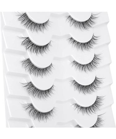 7 Pairs Focipeysa Wispy Faux Mink False Eyelashes 11mm-Clear Band - Buy Online on GoSupps.com