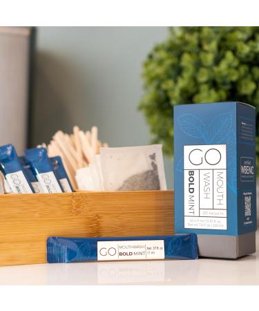 Bold Mint GO Travel Size Mouthwash Packets - Bulk Individual Mini Mouthwash Packets - Perfect Travel Size Toiletries for Guest Bathrooms - Alternative to Breath Strips and Spray Alcohol and Dye Free BOLD Mint 1.85 Fl Oz (P  - Buy Online on GoSupps.com