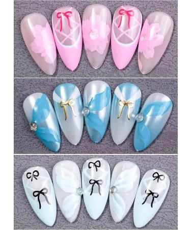 CHANGAR 5 Sheets Bows Nail Stickers Cute Bowknot Bowtie Adhesive Nail Art Decals Ribbon Line Knot Butterfly Knot Stickers for Nail Designs Bow Tie Nail Art Decorations for Women Manicure Accessories - Buy Online on GoSupps.com
