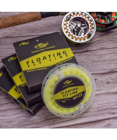 Buy SF Fly Fish Cord with Welded Loops - 24m Floating Weight for Trout - WF2 to WF9 - Freshwater - Fluorescent Yellow - Buy Online on GoSupps.com