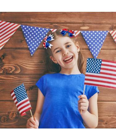Whaline 6 Pack 4th of July Hair Bow Clips - Patriotic Red Blue White Barrettes for Women & Girls | Memorial Day Holiday Accessories - Buy Online on GoSupps.com
