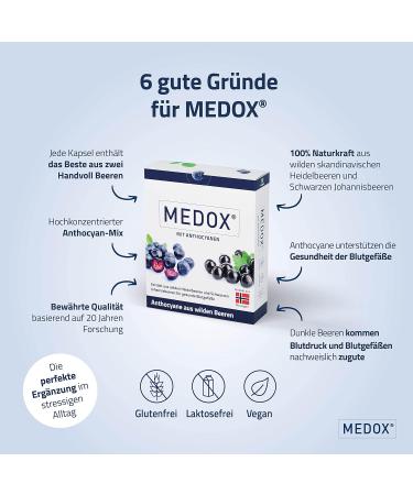 MEDOX Classic Herbal Dietary Supplement | High Anthocyanin Content per Capsule - Shop Internationally - Buy Online on GoSupps.com