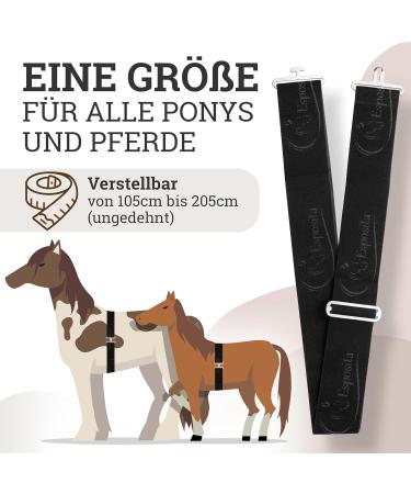 Esposita Elastic Blanket Girth for Horses - Durable Black Elastic Girth for Optimal Comfort & Fit - Buy Online on GoSupps.com