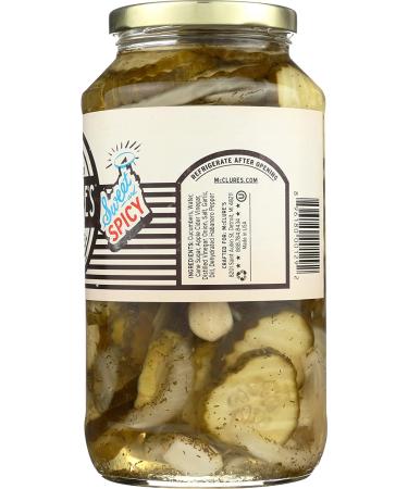 McClure's Sweet and Spicy Pickles (Chip Cut) - 32 oz - Crunchy and Delicious - Buy Online on GoSupps.com