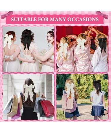 Acwoo Loop Hair Clip | 90s Satin Hair Loops for Girls & Women | Perfect for Halloween Christmas Parties & Dances - Buy Online on GoSupps.com