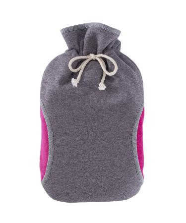 Hugo Frosch eco hot water bottle 2.0 l with cover muff pink