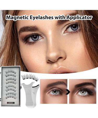Magnets False Eyelashes | No Glue Needed Magnetic Eye Lashes - Natural Look Reusable Magnetic Lashes Kit Fake Eyelashes Kit for Bigger and Brighter Eyes Stunning Look - Buy Online on GoSupps.com