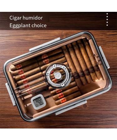 Portable Large Capacity Plastic Transparent Cigar Box with Sealed Double-Layer Cigar Travel Moisturizing Box - Buy Online on GoSupps.com