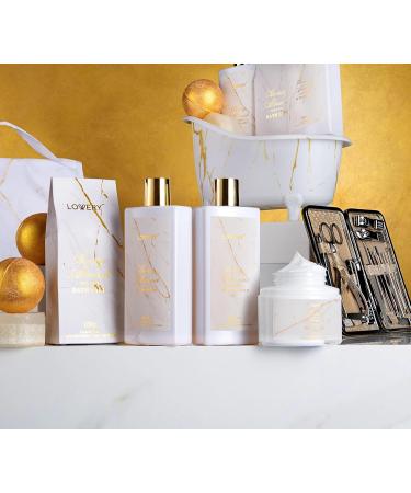 Ultimate Gift Basket for Mom - 31Pc Spa Self Care Kit | Stress Relief Gifts Birthday & Thank You Ideas | Honey Almond Bath & Body Essentials - Buy Online on GoSupps.com