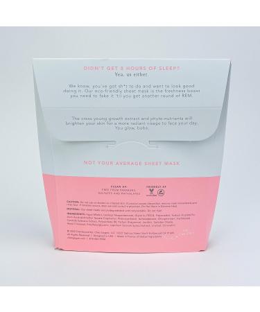 Glow The F*ck Up Facial Sheet Masks - Brightening Set of 3 | No Parabens Sulfates or Phthalates - International Shipping Available - Buy Online on GoSupps.com