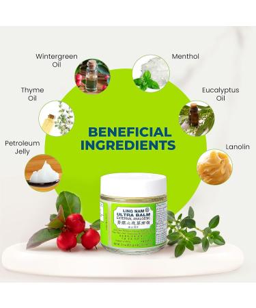 Ultra Balm External Analgesic for Cooling Pain Relief - Backache Arthritis Muscle Pain & Soreness - 0.7oz | Fast International Shipping - Buy Online on GoSupps.com