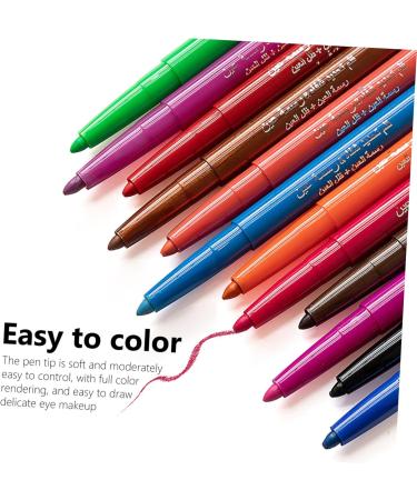 PLAFOPE 12 Pcs 1 Set Shadow Set Colored Eyeliners Eyeliner Kit Eye Liners for Women Paste Colorful - Buy Online on GoSupps.com