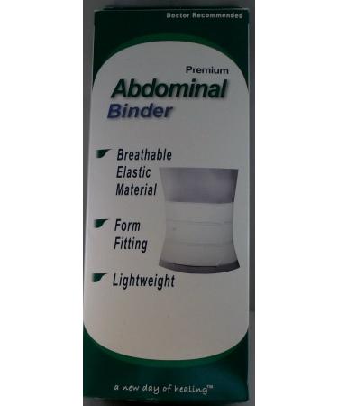 Advanced Orthopaedics 4 Panel Abdominal Binder 9-inch High Waist Circumference 30-inch - 45-inch White