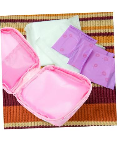 Healifty Menstrual Cloth Pads Wallet Pouch | Period Bag Organizer - 4 Pcs Outdoor Decor Id Case | Portable Storage Bag - Pinkx2pcs - Buy Online on GoSupps.com