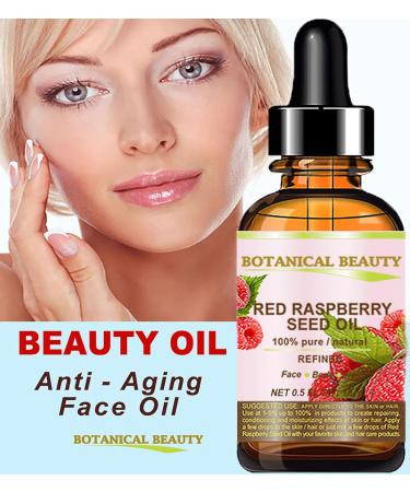 Botanical Beauty Red Raspberry Seed Oil - 100% Pure Cold Pressed Carrier Oil for Face Skin Hair Lips & Nails | 1 Fl. oz (30 ml) - International Shipping Available - Buy Online on GoSupps.com