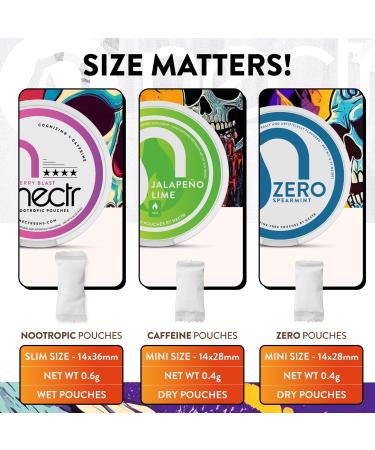 Nectr Energy Nootropic Pouches Atomic Apple Flavored Caffeine Pouches with Cognizin Citicoline. Sugar-Free Brain Treats. Smooth Sustained Focus & Energy Supplement - 1 Puck of 16pcs Atomic Apple 1 Count (Pack of 1) - Buy Online on GoSupps.com