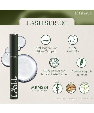 Test Winner Hormone-Free Eyelash Serum | Natural Lash Growth | Fuller Longer Lashes | Made in Germany - Buy Online on GoSupps.com