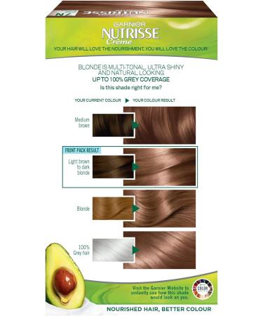 Garnier Nutrisse 7N Nude Dark Blonde Hair Dye - Natural-Looking Color for All Hair Types - Buy Online on GoSupps.com