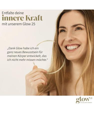 Glow25 Marine Collagen Powder 300g - Bioactive Fish Collagen for Enhanced Skin Health & Perfect Solubility - Natural & Effective - Buy Online on GoSupps.com