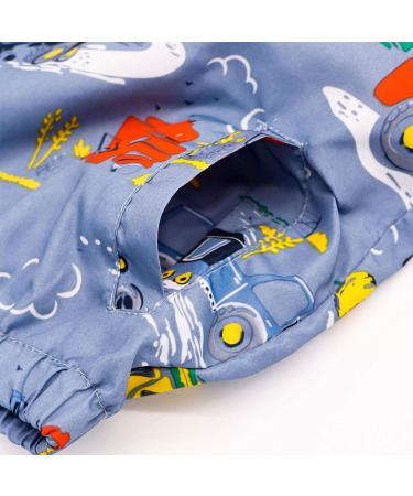 JinBei Toddler Boy Hooded Jacket | Waterproof Windbreaker | Sunscreen Outwear | 1-7 Years | Excavatrice Design | 90 - Buy Online on GoSupps.com