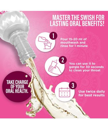 GuruNanda Alcohol-Free Mouthwash Unflavored & Unsweetened Gentle on Sensitive Mouths 12-Hour Fresh Breath No Artificial Additives Made in The USA 33.8oz - Buy Online on GoSupps.com