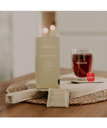 J. Hornig Fruit Tea Nature - 100 Natural Fruit Tea Bags | Fruity-Sweet Flavor No Added Flavors 4x25 Bags - International Shipping Available - Buy Online on GoSupps.com
