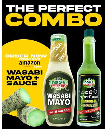 Wasabi-O Spicy Mayonnaise - Premium Asian Mayo with Real Wasabi | 2 Pack 12oz Squeeze Bottles - Buy Online on GoSupps.com
