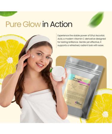 Ethyl Ascorbic Acid Powder Stable Vitamin C Derivative Help to Absorb Vitamin C to Skin Improve Skin Gloss Skin Elasticity Anti-Oxidation and Other Functions (1 Ounce / 28 gram) 1 Ounce (Pack of 1) - Buy Online on GoSupps.com