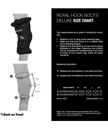 Back on Track Royal Ankle Guard Deluxe - Black/Blue (L) | International Shipping Available - Buy Online on GoSupps.com