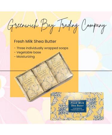 Greenwich Bay Botanical Shea Butter Bar Gift Set - Fresh Milk & Yellow - Luxurious International Shipping - Buy Online on GoSupps.com