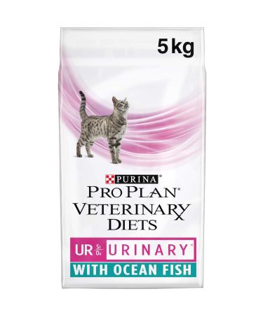 PRO PLAN VETERINARY DIETS UR Urinary Dry Cat Food Ocean Fish 5kg Fish 5 kg (Pack of 1)