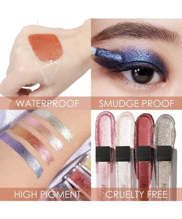 FOCALLURE 2PCS Liquid Glitter Eyeshadow Set - Long Lasting, Waterproof, High Pigmented Metallic Shimmer Eye Makeup - Buy Online on GoSupps.com
