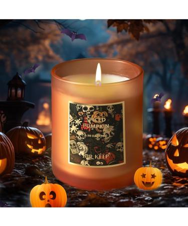 Spiced Pumpkin Candle - 6.98 oz Fall Aromatherapy Candle Gift Set for Home | Halloween Scented Candle with Long Burn Time - Buy Online on GoSupps.com