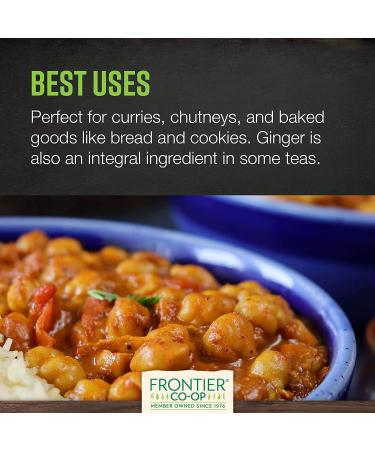 Frontier Co-op Organic Ginger Root 4.09 oz - Premium Spice for Cooking & Health - Buy Online on GoSupps.com