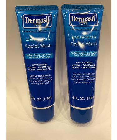 Dermasil Labs Dermasil Acne Prone Skin Facial Wash 4 oz 2 pack 4 Ounce