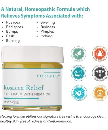Puremedy Unscented Rosacea Relief Salve - Natural Homeopathic Solution 1oz - Buy Online on GoSupps.com