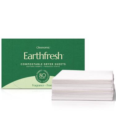Cleanomic Earthfresh - Dryer Sheets, Fragrance Free Fabric Softener Sheets, Post Laundry Sheets, Laundry Dryer, Laundry Sheets, Fabric Softener Sheets for Dryer, Laundry Dryer Sheets