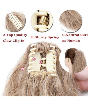 Ponytail Extension Clip-In 60cm Dark Black Wavy Hair Braid - Realistic Hair Corn Wave Clip with Clamp - Buy Online on GoSupps.com